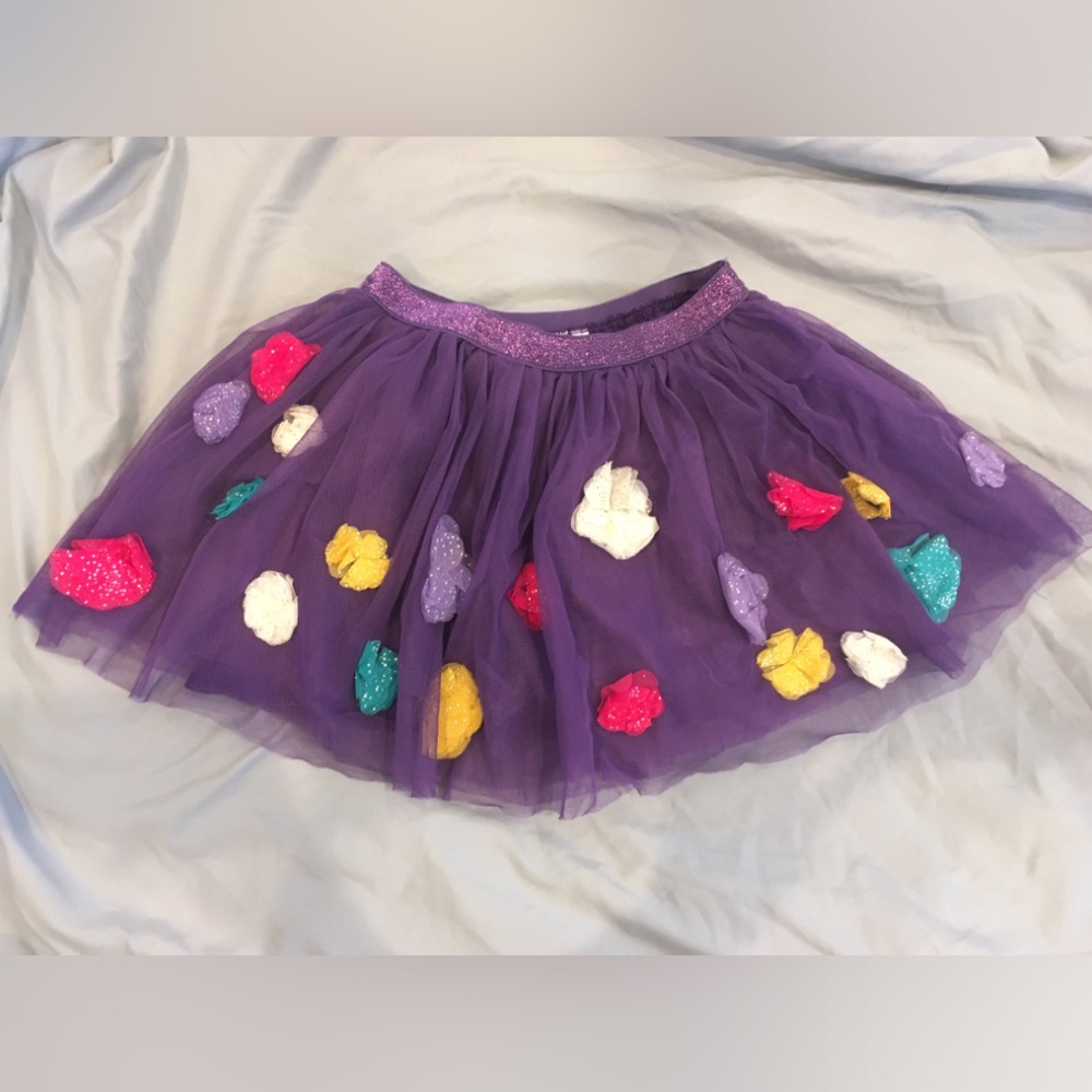 Children’s Place Floral Tutu Skirt [Girls M | Purple Multicolor]